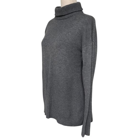 Lou & Gray by LOFT Turtleneck Ribbed Sweater Dark Gray, Women’s XS - Picture 2 of 9